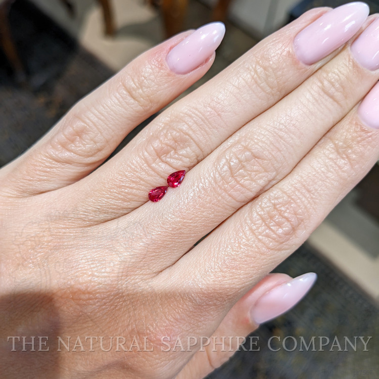 0.50 Ct.Tw. Ruby Pair from Mozambique