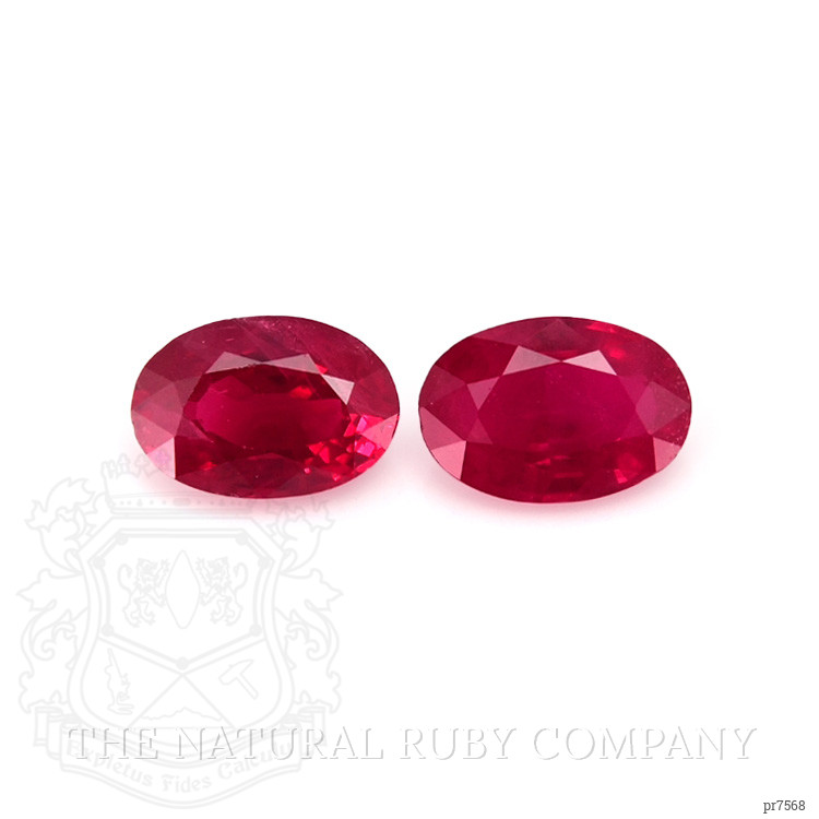 0.98 Ct.Tw. Ruby Pair from Mozambique