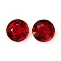 3.20 Ct.Tw.Total Carat Weight Ruby Pair from Mozambique Video