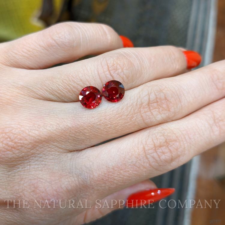 3.20 Ct.Tw. Ruby Pair from Mozambique