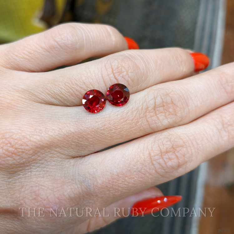 3.20 Ct.Tw. Ruby Pair from Mozambique