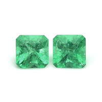 1.12 Ct.Tw.Total Carat Weight Emerald Pair from Zambia Video