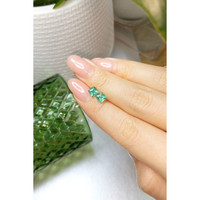 1.12 Ct.Tw.Total Carat Weight Emerald Pair from Zambia Life Style
