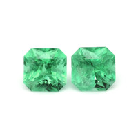 1.17 Ct.Tw.Total Carat Weight Emerald Pair from Zambia Video