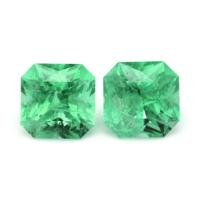 1.17 Ct.Tw.Total Carat Weight Emerald Pair from Zambia Video