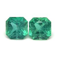 1.83 Ct.Tw.Total Carat Weight Emerald Pair from Brazil Video