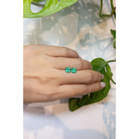 1.83 Ct.Tw.Total Carat Weight Emerald Pair from Brazil Life Style