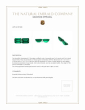 6.89 Ct.Tw.Total Carat Weight Emerald Pair from Colombia Appraisal