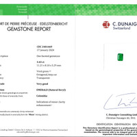 6.89&nbsp;Ct.Tw.Total Carat Weight Emerald Pair from Colombia Scan Report