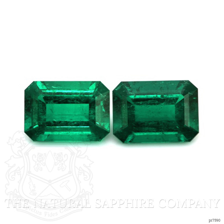 6.89 Ct.Tw. Emerald Pair from Colombia