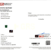 7.15 Ct.Tw.Total Carat Weight Emerald Pair from Colombia Scan Report