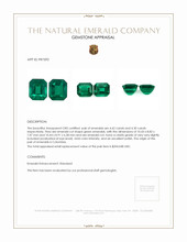 8.72 Ct.Tw.Total Carat Weight Emerald Pair from Colombia Appraisal