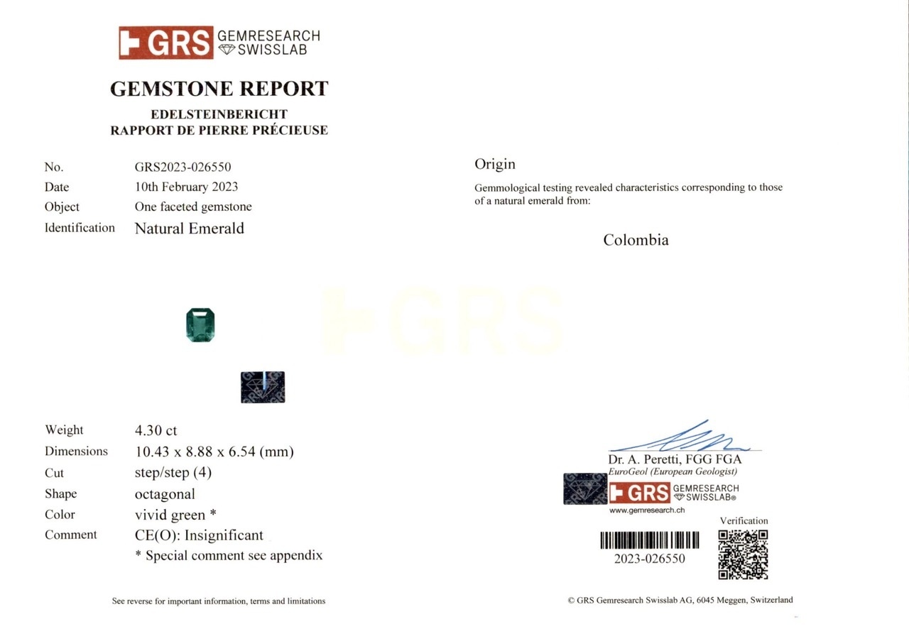 8.72 Ct.Tw. Emerald Pair from Colombia