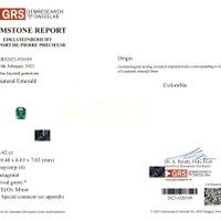 8.72&nbsp;Ct.Tw.Total Carat Weight Emerald Pair from Colombia Scan Report