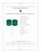 8.72 Ct.Tw.Total Carat Weight Emerald Pair from Colombia Scan Report