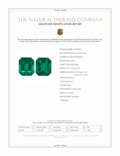 8.72 Ct.Tw.Total Carat Weight Emerald Pair from Colombia Scan Report