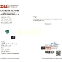 12.03 Ct.Tw.Total Carat Weight Emerald Pair from Colombia Scan Report