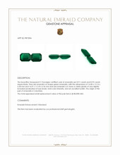 17.84 Ct.Tw.Total Carat Weight Emerald Pair from Colombia Appraisal