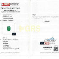 17.84 Ct.Tw.Total Carat Weight Emerald Pair from Colombia Scan Report