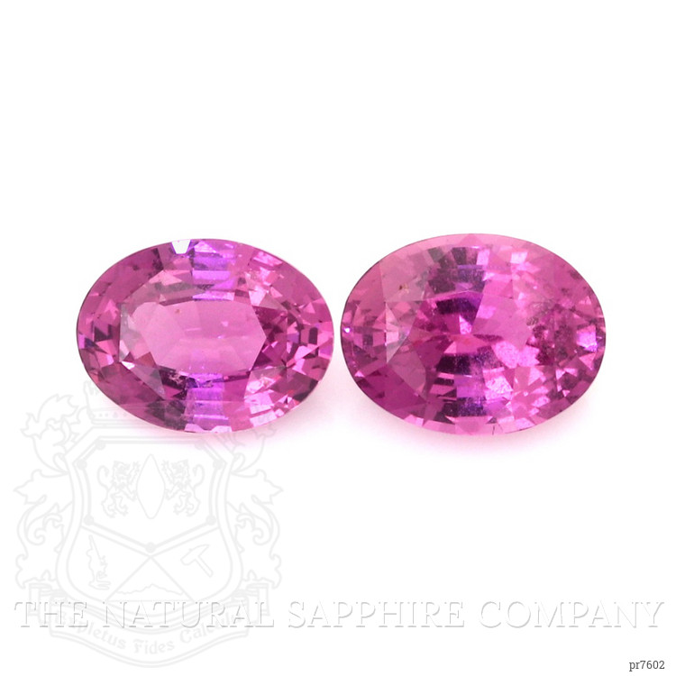6.52 Ct.Tw. Pink Sapphire Pair from Madagascar
