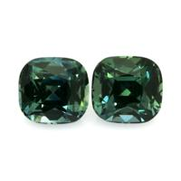 2.78&nbsp;Ct.Tw.Total Carat Weight Bluish Green Sapphire Pair from Ceylon (Sri Lanka) Video