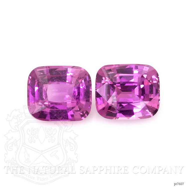 3.49 Ct.Tw. Purple Sapphire Pair from Ceylon (Sri Lanka)