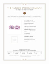 6.03&nbsp;Ct.Tw.Total Carat Weight Purplish Pink Sapphire Pair from Ceylon (Sri Lanka) Scan Report