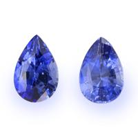 2.11&nbsp;Ct.Tw.Total Carat Weight Blue Sapphire Pair from Ceylon (Sri Lanka) Video