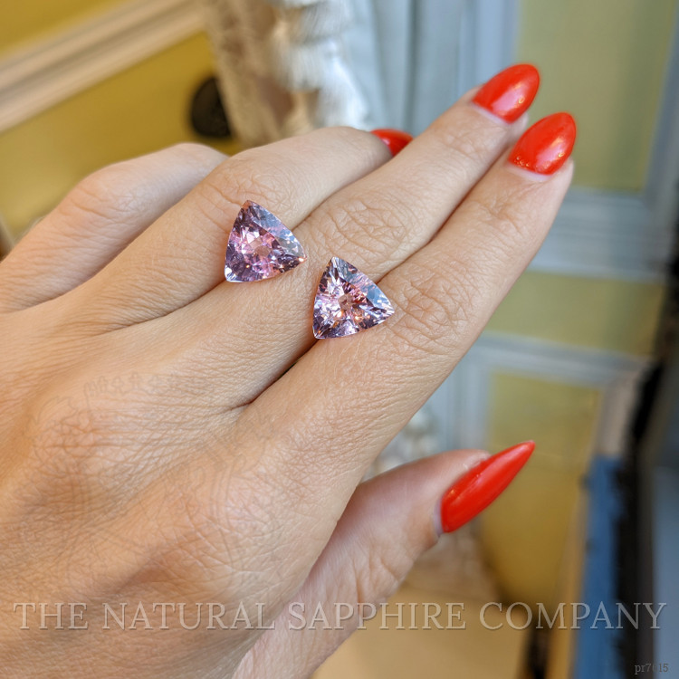 7.46 Ct.Tw. Morganite Pair from Brazil