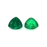 0.78 Ct.Tw.Total Carat Weight Emerald Pair from Colombia Video