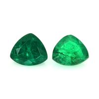 0.78 Ct.Tw.Total Carat Weight Emerald Pair from Colombia Video