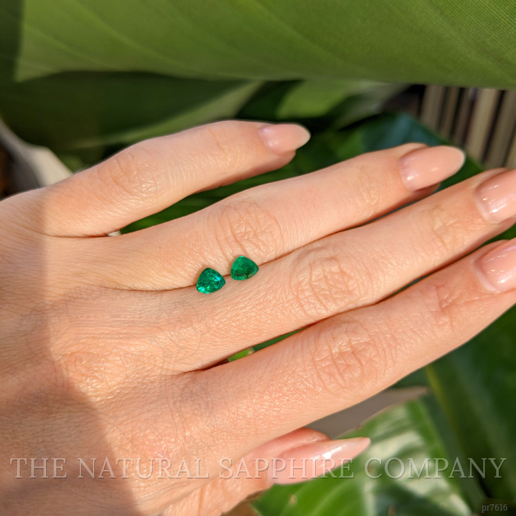 0.78 Ct.Tw. Emerald Pair from Colombia