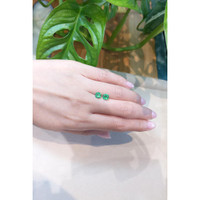 1.76 Ct.Tw.Total Carat Weight Emerald Pair from Colombia Life Style