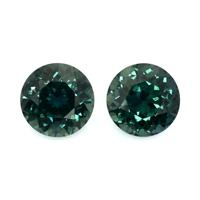2.37&nbsp;Ct.Tw.Total Carat Weight Bluish Green Sapphire Pair from Ceylon (Sri Lanka) Video