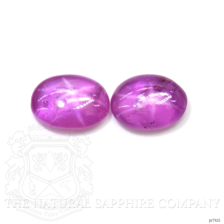 1.33 Ct.Tw. Pink Star Sapphire Pair from Ceylon (Sri Lanka)