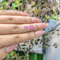 1.33&nbsp;Ct.Tw.Total Carat Weight Pink Star Sapphire Pair from Ceylon (Sri Lanka) Life Style