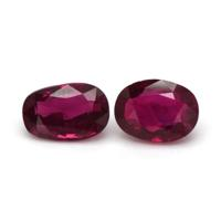 3.46 Ct.Tw.Total Carat Weight Ruby Pair from Mozambique Video