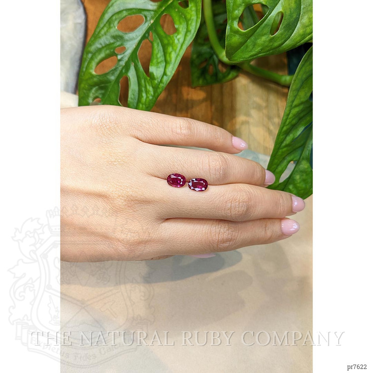 3.46 Ct.Tw. Ruby Pair from Mozambique