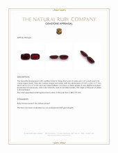 5.31 Ct.Tw.Total Carat Weight Ruby Pair from Mozambique Appraisal