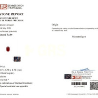 5.31 Ct.Tw.Total Carat Weight Ruby Pair from Mozambique Scan Report