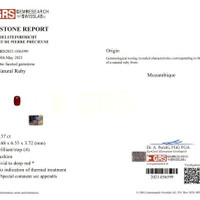 5.31 Ct.Tw.Total Carat Weight Ruby Pair from Mozambique Scan Report