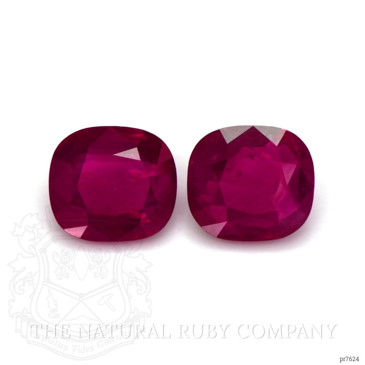 6.88 Ct.Tw. Ruby Pair from Burma (Myanmar)