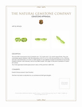 2.66&nbsp;Ct.Tw.Total Carat Weight Peridot Pair from Ceylon (Sri Lanka) Appraisal