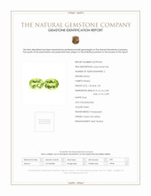 2.66 Ct.Tw.Total Carat Weight Green (Lime Green) Peridot Pair from Ceylon (Sri Lanka) Scan Report
