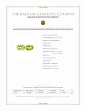 2.66 Ct.Tw.Total Carat Weight Green Peridot Pair from Ceylon (Sri Lanka) Scan Report