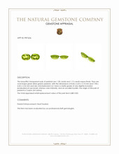 2.43 Ct.Tw.Total Carat Weight Green (Lime Green) Peridot Pair from Ceylon (Sri Lanka) Appraisal