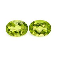 2.43&nbsp;Ct.Tw.Total Carat Weight Peridot Pair from Ceylon (Sri Lanka) Video