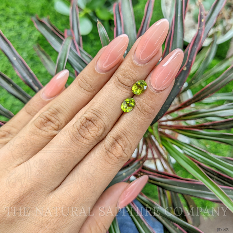 2.43 Ct.Tw. Peridot Pair from Ceylon (Sri Lanka)