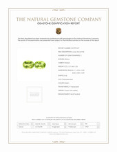 2.53 Ct.Tw.Total Carat Weight Green Peridot Pair from Ceylon (Sri Lanka) Scan Report