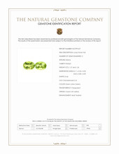 2.53 Ct.Tw.Total Carat Weight Green (Lime Green) Peridot Pair from Ceylon (Sri Lanka) Scan Report